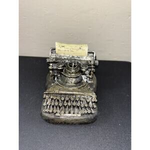 Vtg Resin Typewriter for Decoration or Paperweight, Collectible Item.